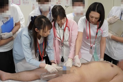 羞恥 生徒同士が男女とも全裸献体になって実技指導を行う質の高い授業を実践する看護学校実習2020