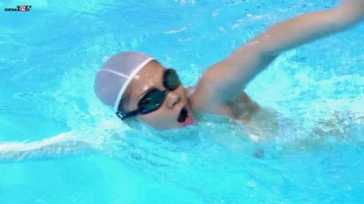 【AIリマスター】全裸水泳2012 全国大会出場経験者 水泳選手 竹内ひなた