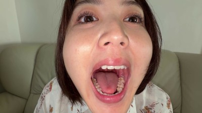 【個人撮影】浅桜エリの喉チンコ触り＆口内観察